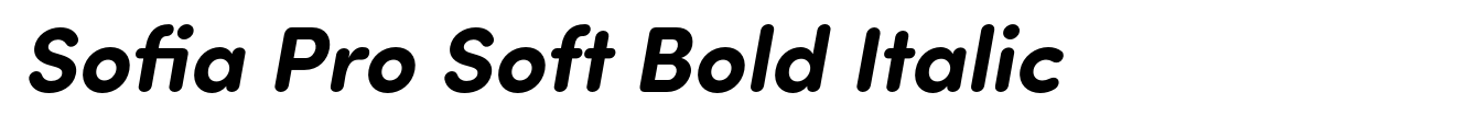 Sofia Pro Soft Bold Italic image